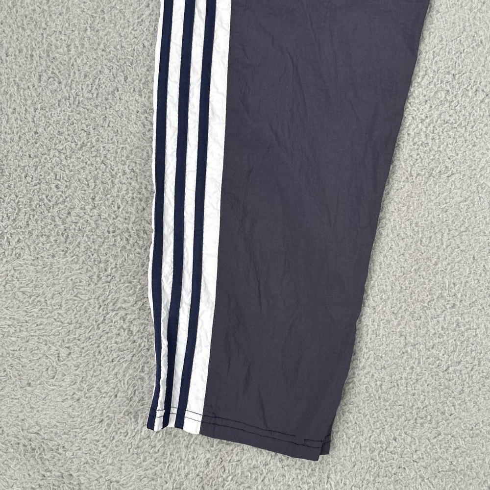 VTG Adidas Tear Away Windbreaker Track Pants Men Large Side Snap Premium Fit Y2K - Picture 16 of 16